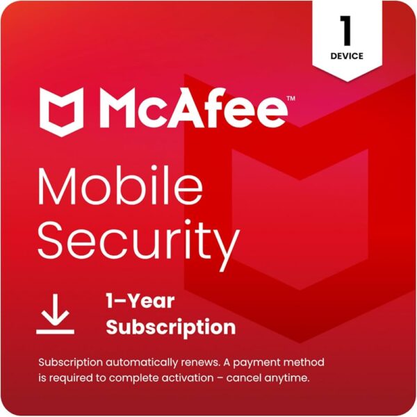 Antivirus McAfee Mobile Security 1 dispositivo 1 año