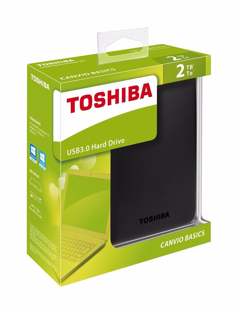 6b3cafaf2fefbbf56093dab9fd891080 DISCO EXTERNO 2 TB TOSHIBA CANVIO BASICS USB 3.0 - Imagen 1